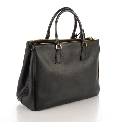 Prada Saffiano Large Galleria Double Zip Tote Black 3 of 8