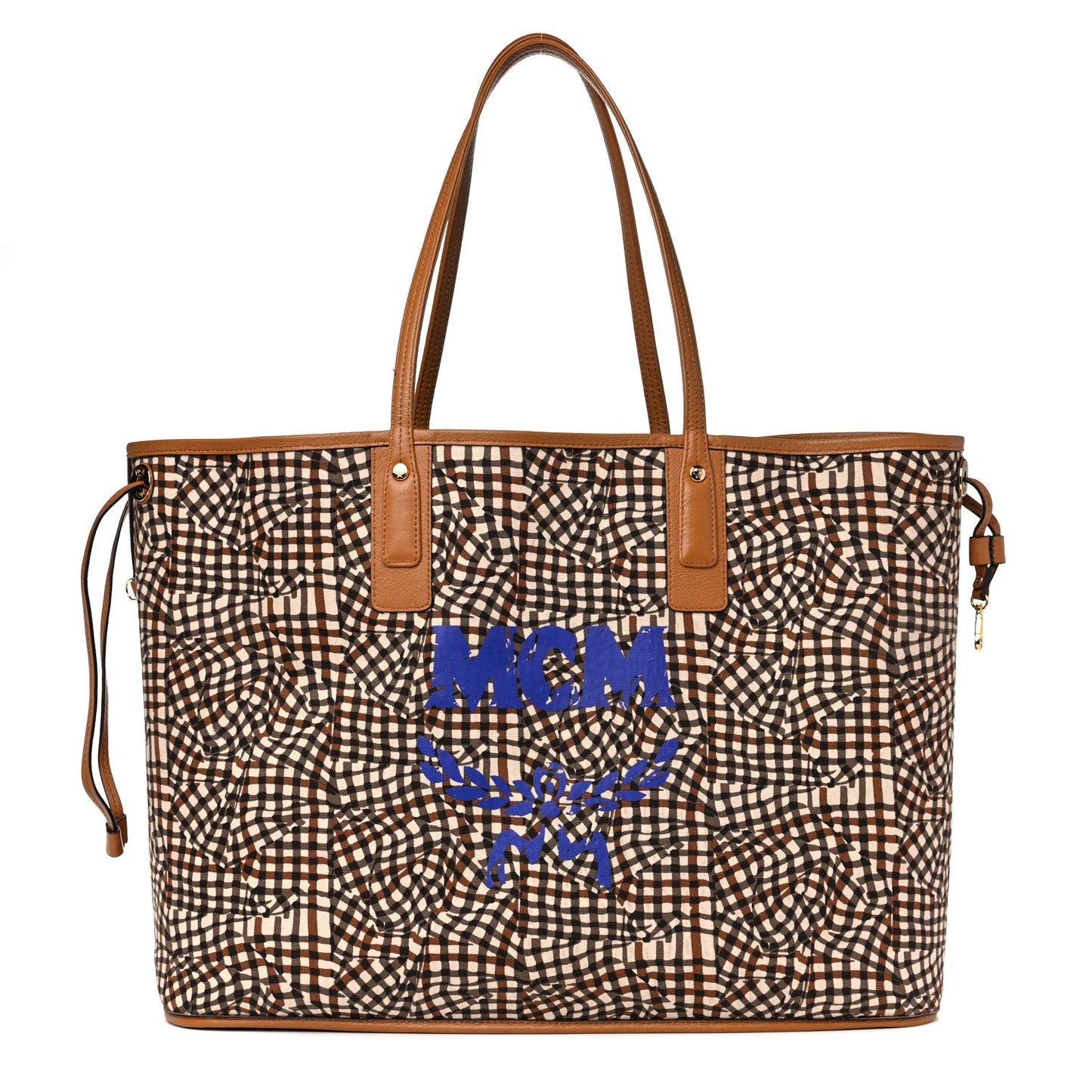 Visetos Large Liz Reversible Shopper Tote Cognac