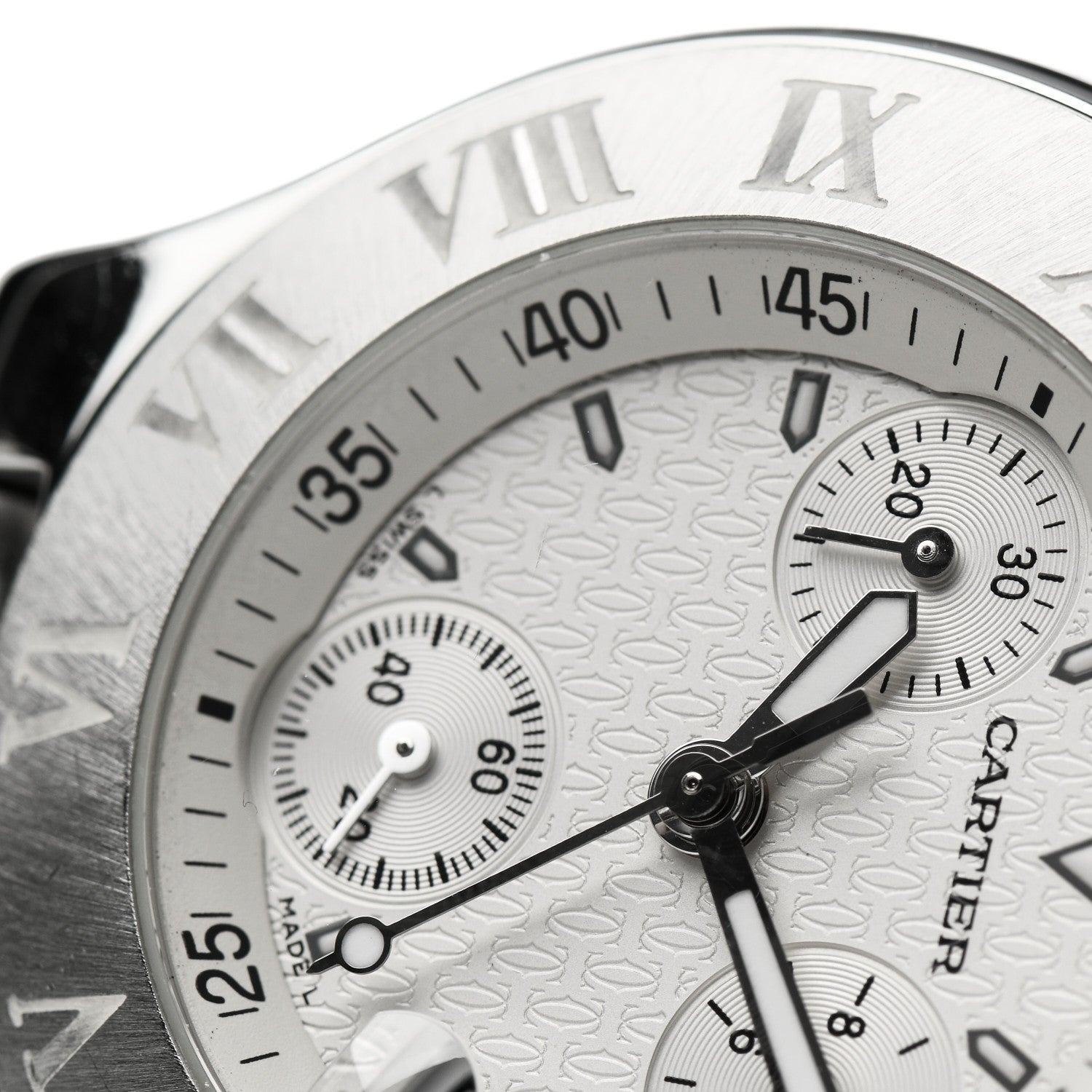 Cartier Stainless Steel Rubber 38mm Must 21 Chronoscaph Quartz Watch 5 of 5