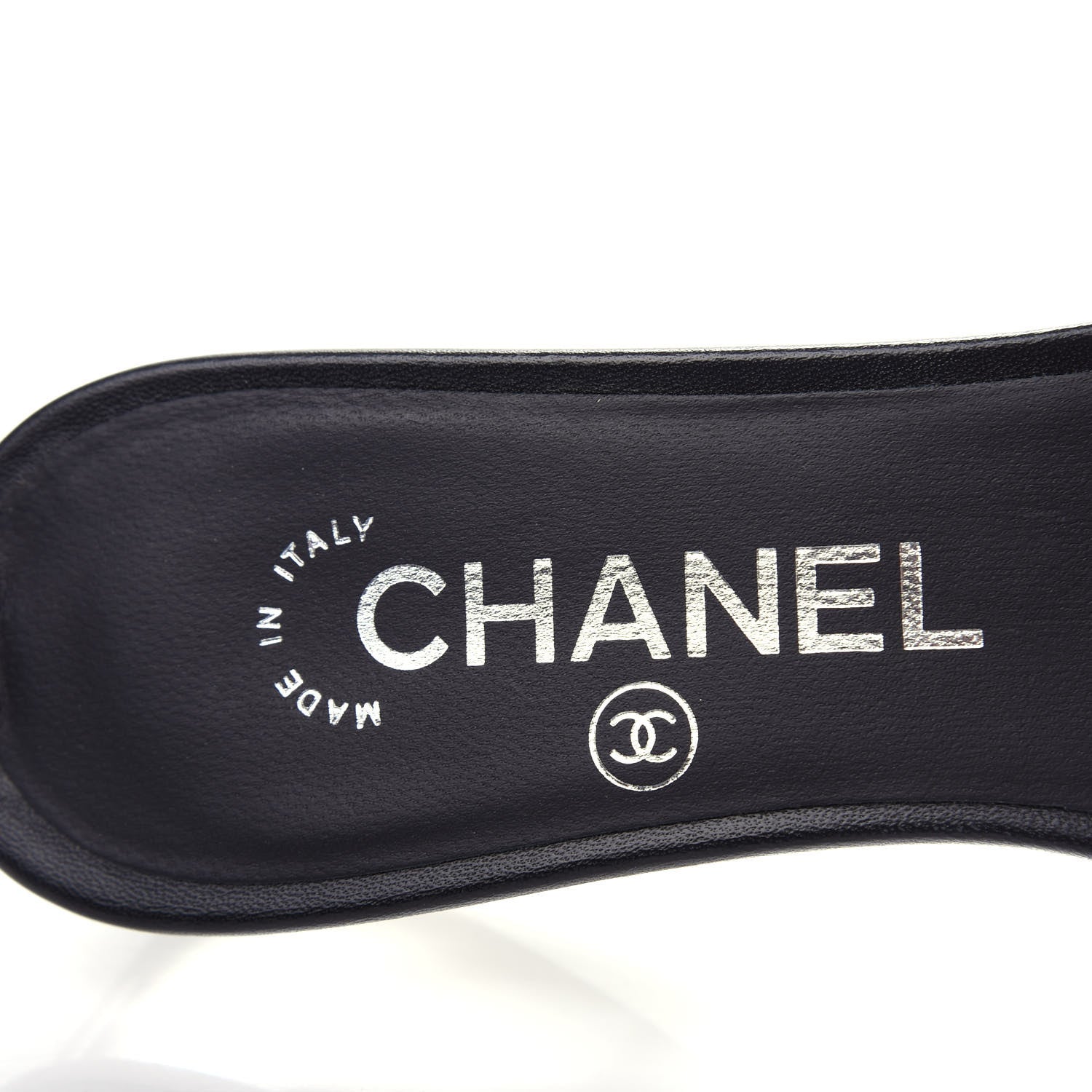 Chanel PVC Lambskin Logo Mules 35.5 Black 8 of 11