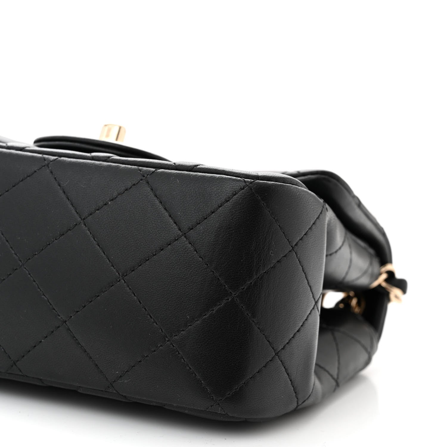 Chanel Lambskin Quilted Mini Square Flap Black 10 of 10