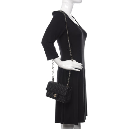Chanel Lambskin Quilted Mini Rectangular Flap Black 2 of 11