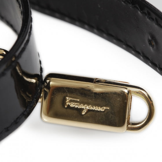FASHIONPHILE SALVATOREFERRAGAMOPatentKatiaBagBlack 5 of 9