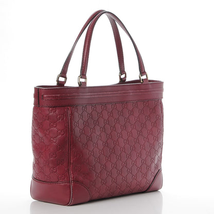 Gucci Guccissima Medium Mayfair Tote Cherry 3 of 7