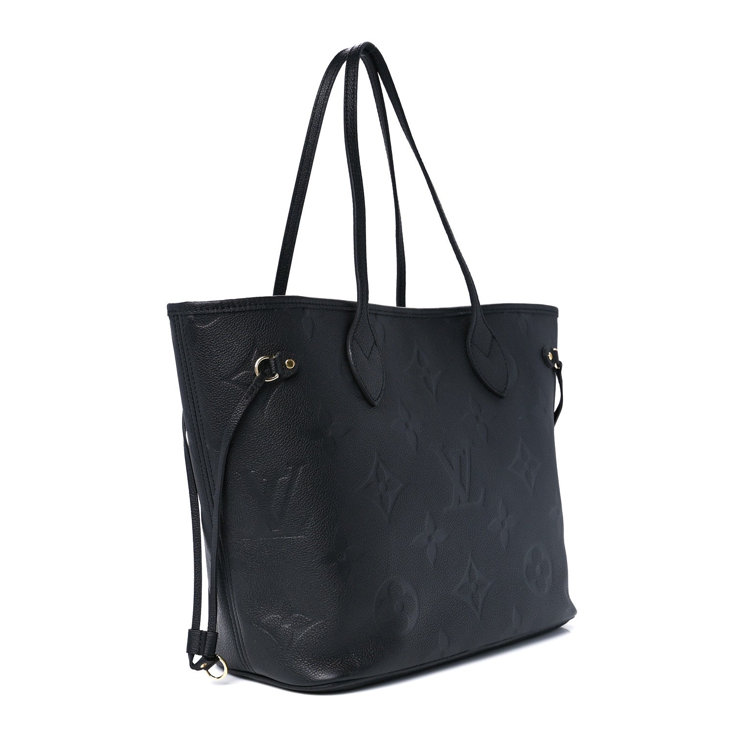 Louis Vuitton Empreinte Monogram Giant Neverfull MM Black 4 of 12