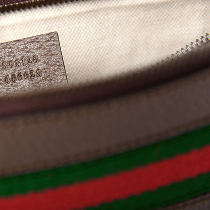 Gucci GG Supreme Monogram Textured Calfskin Web Ophidia Documents Holder Beige Ebony New Acero 7 of 7