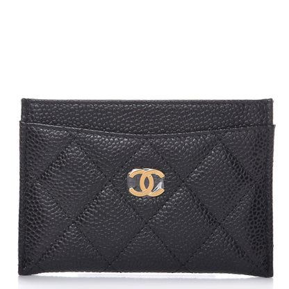 Chanel Caviar Quilted Card Holder Black 1 of 9