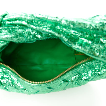 Bottega Veneta Metallic Nappa Intrecciato Mini Jodie Parakeet 5 of 11
