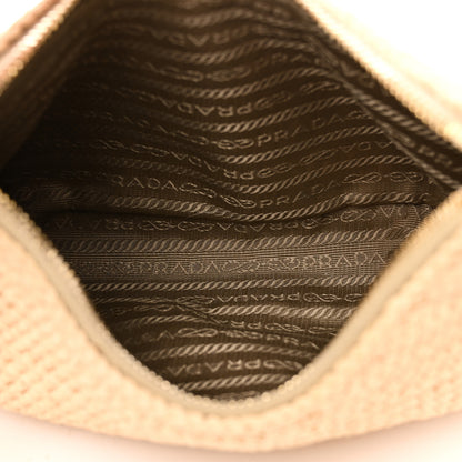 Prada Yarn Raffia Effect Crochet Re-Edition 2005 Shoulder Bag Naturale 5 of 10