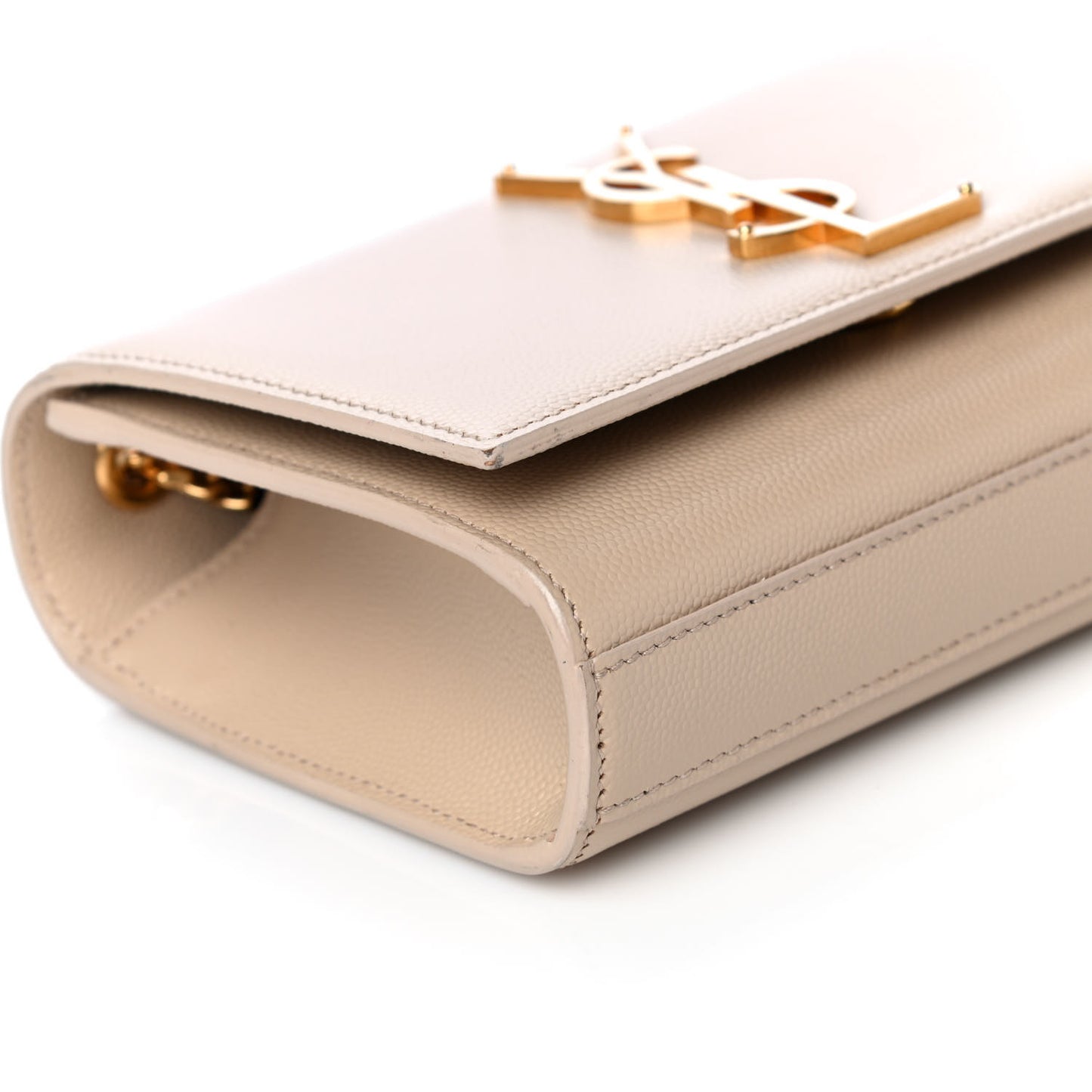 Grain De Poudre Small Monogram Kate Satchel Beige