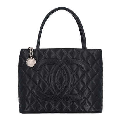 Chanel Caviar Quilted Medallion Tote Black 1 of 11