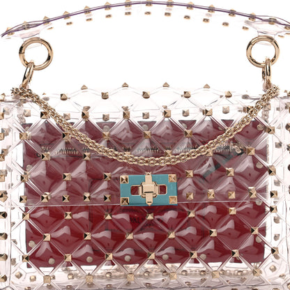 Valentino Garavani PVC Medium Rockstud Spike Shoulder Bag 7 of 9