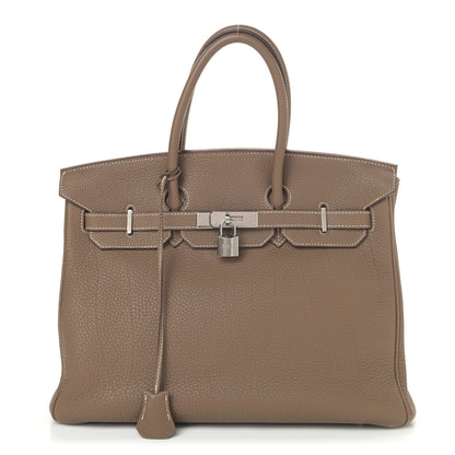 Hermes Togo Birkin 35 Etoupe 1 of 10