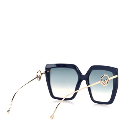 Fendi Metal Acetate F is Fendi Butterfly Sunglasses FF 0410/S Dark Blue 4 of 7