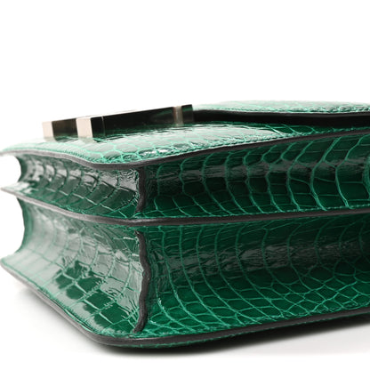 Hermes Shiny Alligator Constance 24 Vert Emeraude 10 of 10