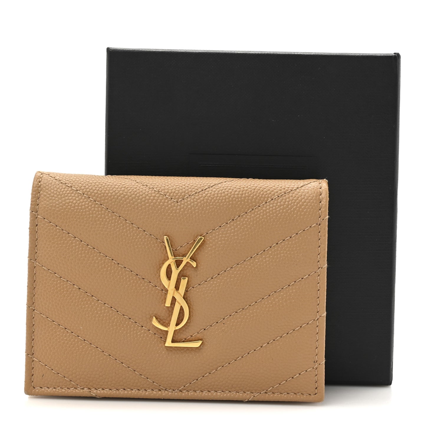 Grain De Poudre Matelasse Chevron Cassandre Card Case Cork