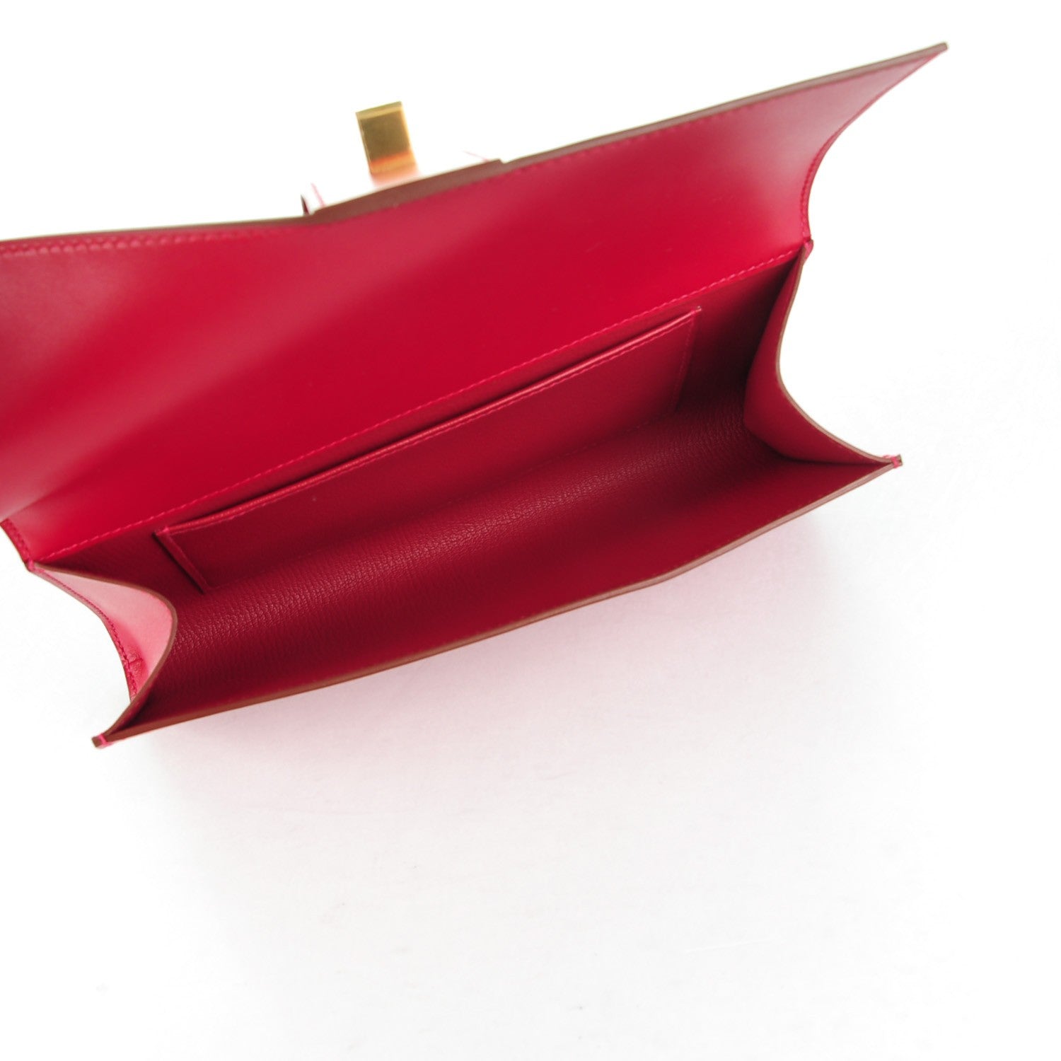 Hermes Tadelakt Medor 23 Clutch Rouge Vif 5 of 10