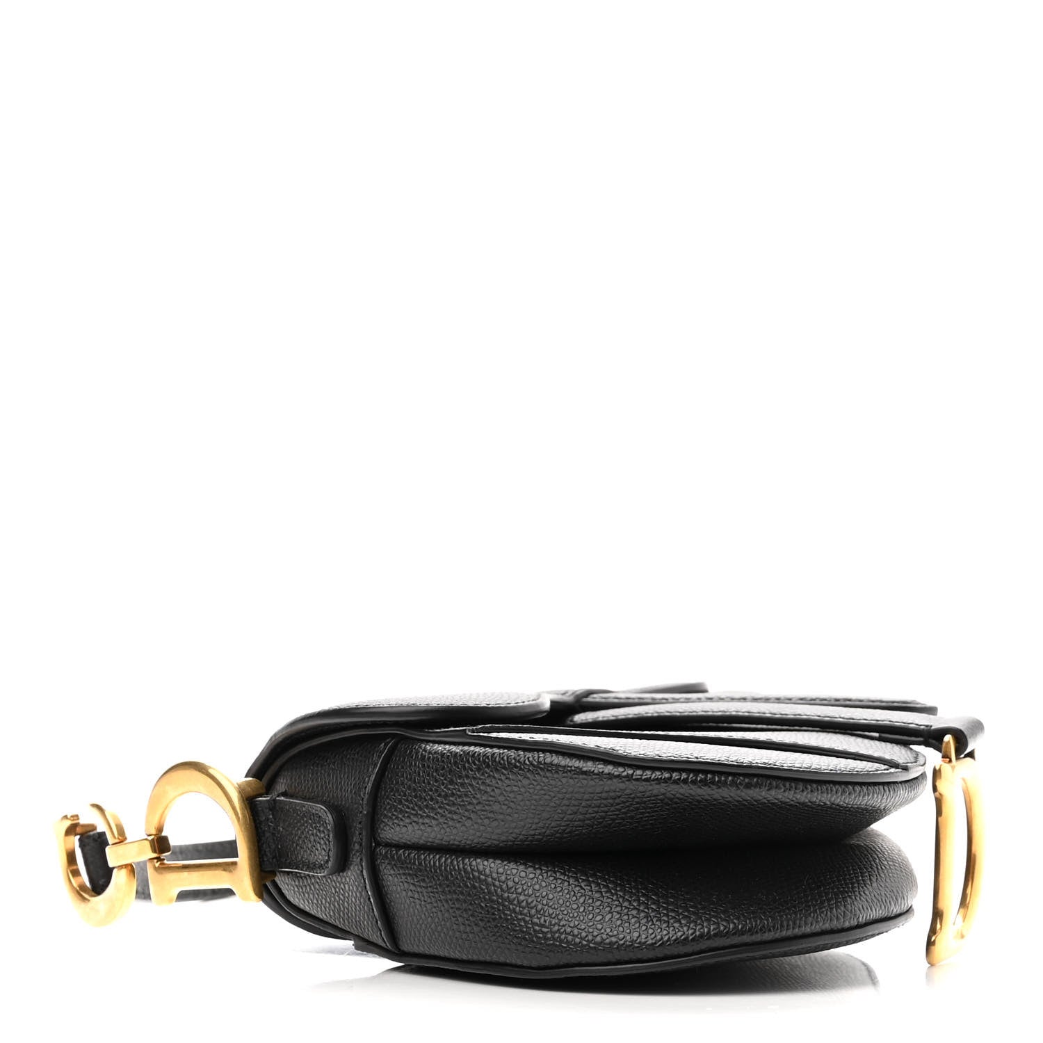 Christian Dior Grained Calfskin Mini Saddle Bag Black 4 of 10