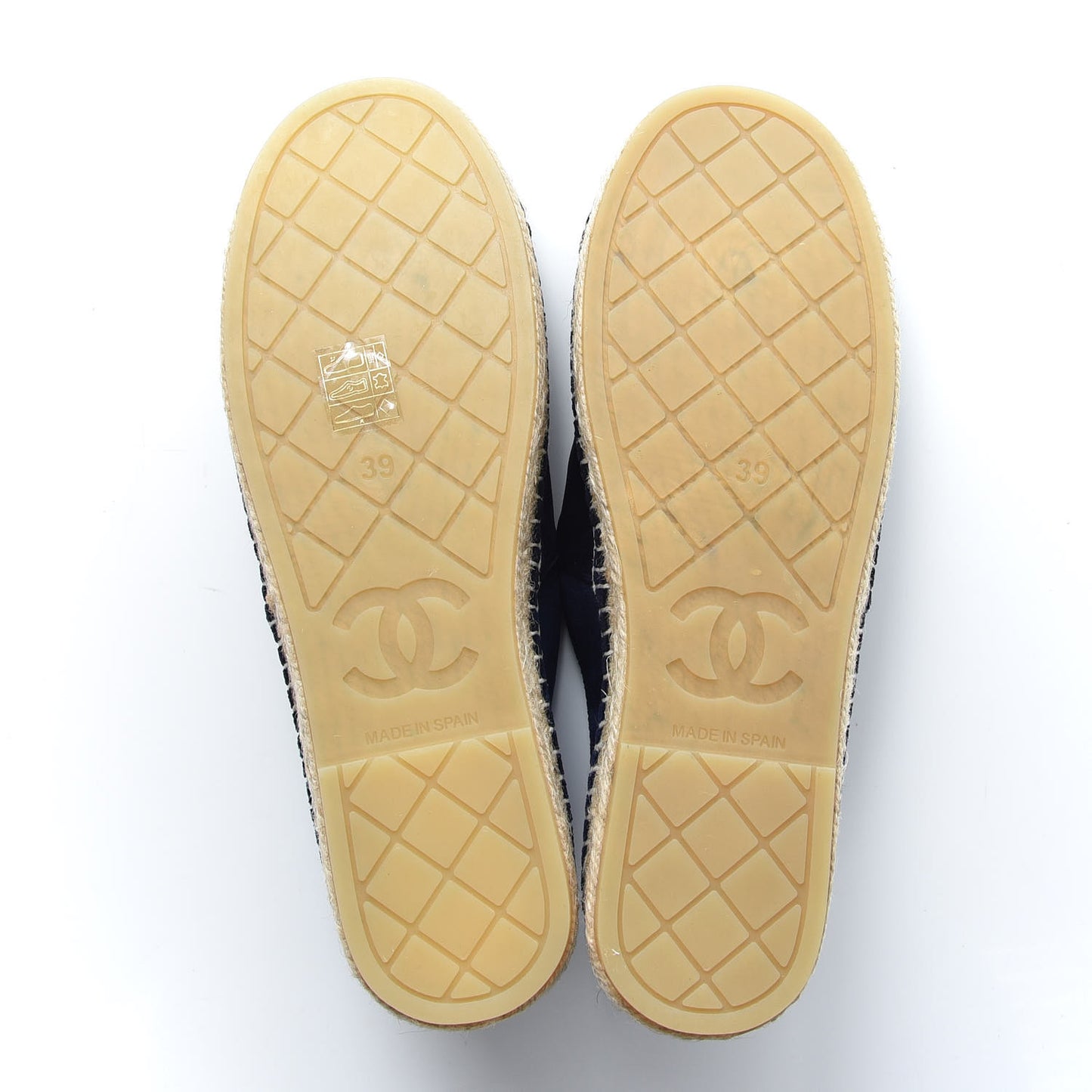 Velvet Logo Espadrilles 39 Navy Black