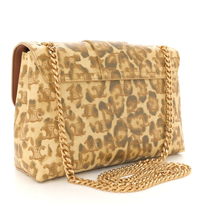 Celine Canvas Leopard Print Medium Victoire Bag 3 of 10