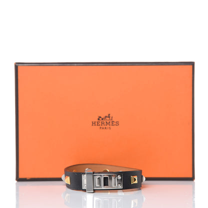 Hermes Swift Mini Dog Clous Carres Bracelet T2 Black 5 of 5