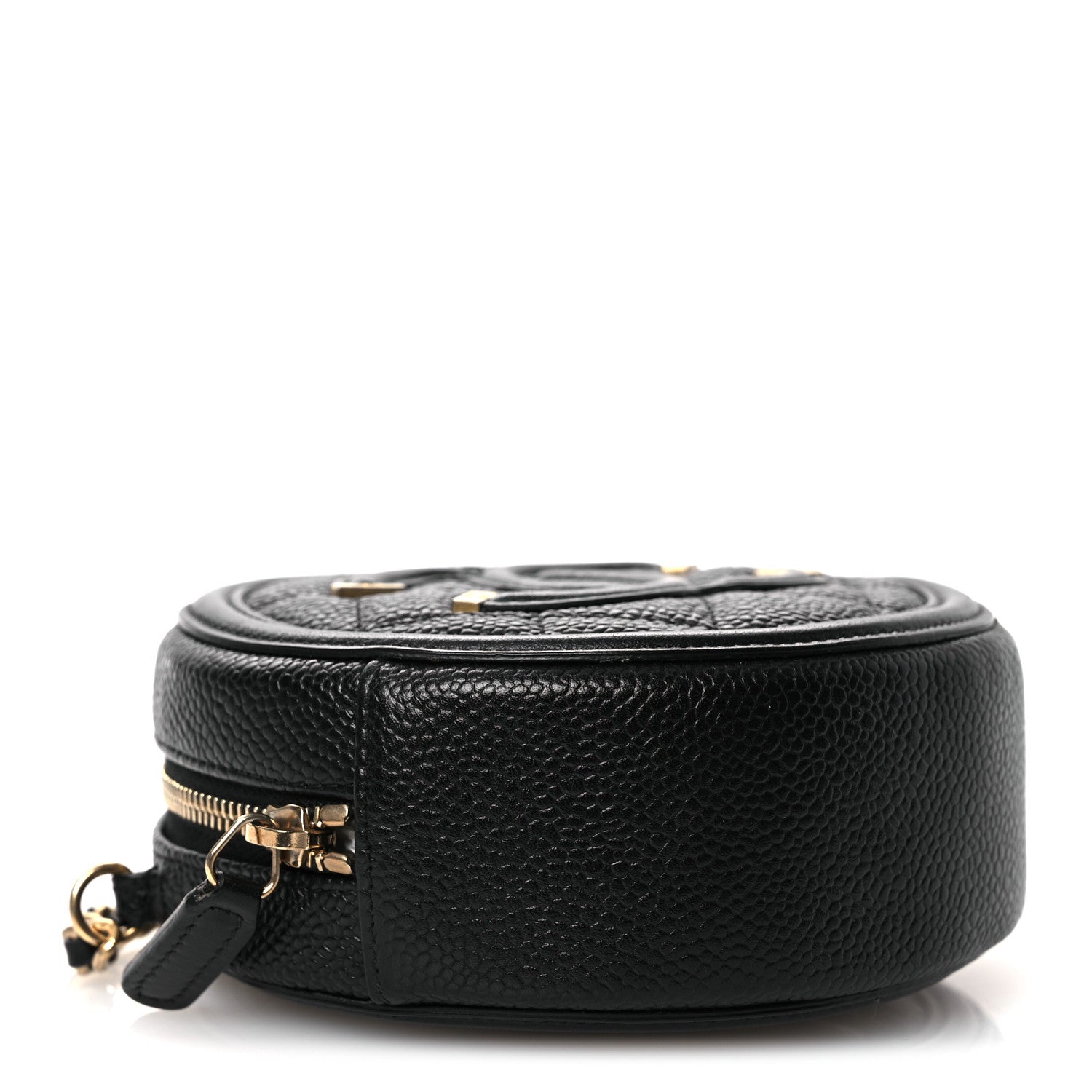 Chanel Caviar Quilted Round Filigree Crossbody Black 4 of 11