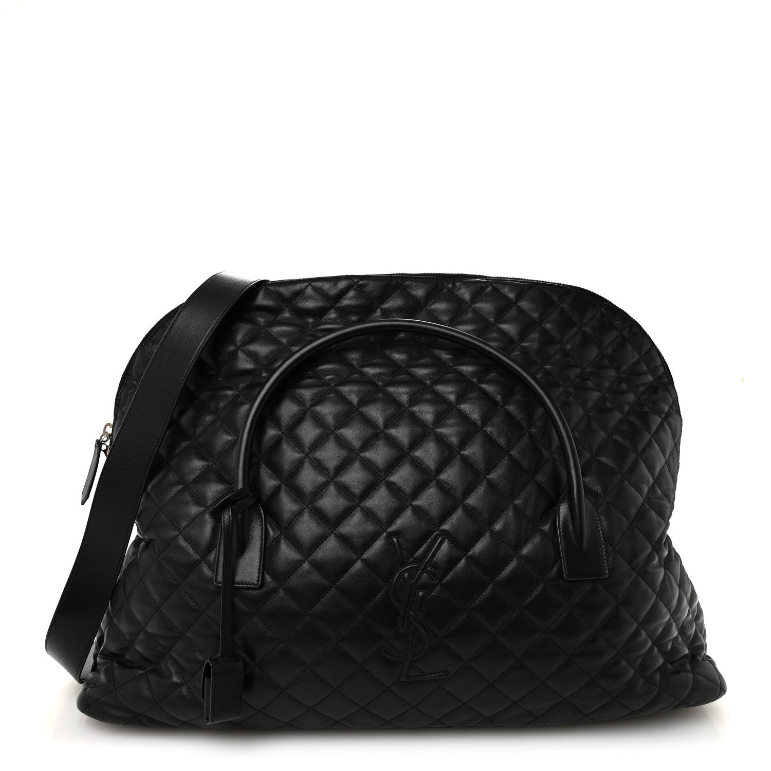 Saint Laurent Calfskin Quilted ES Giant Travel Bag Black 1 of 9