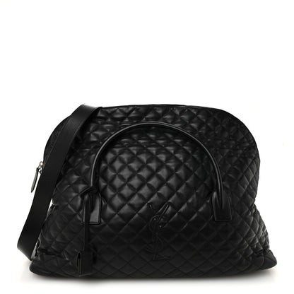 Saint Laurent Calfskin Quilted ES Giant Travel Bag Black 1 of 9