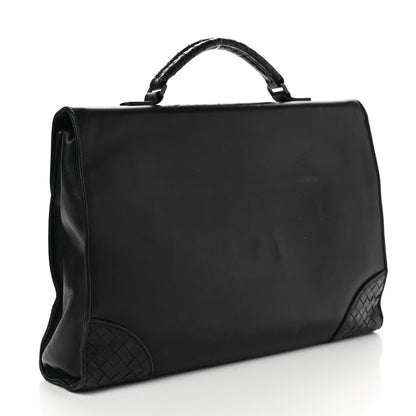 Bottega Veneta Nappa Intrecciato Briefcase Black 2 of 12