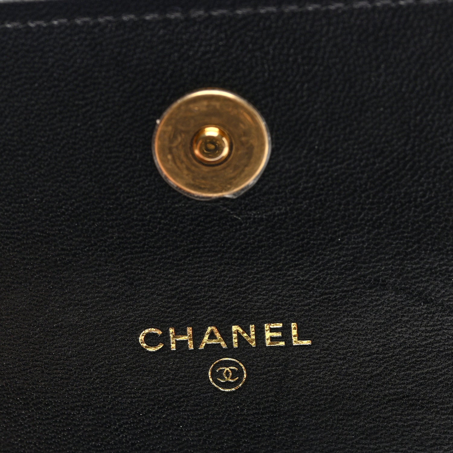 Chanel Lambskin Quilted CC Pearl Enamel Clutch on Chain WOC Black 6 of 10
