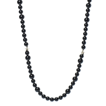 Chanel Beaded CC Star Necklace Black 1 of 6