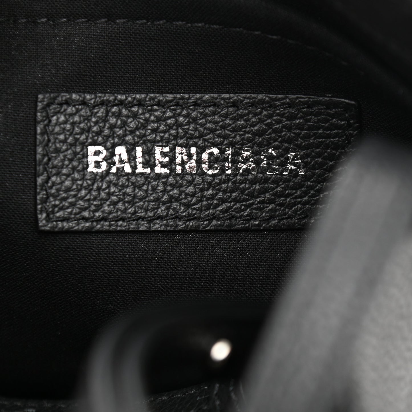 Calfskin XS Hardware Tote Black