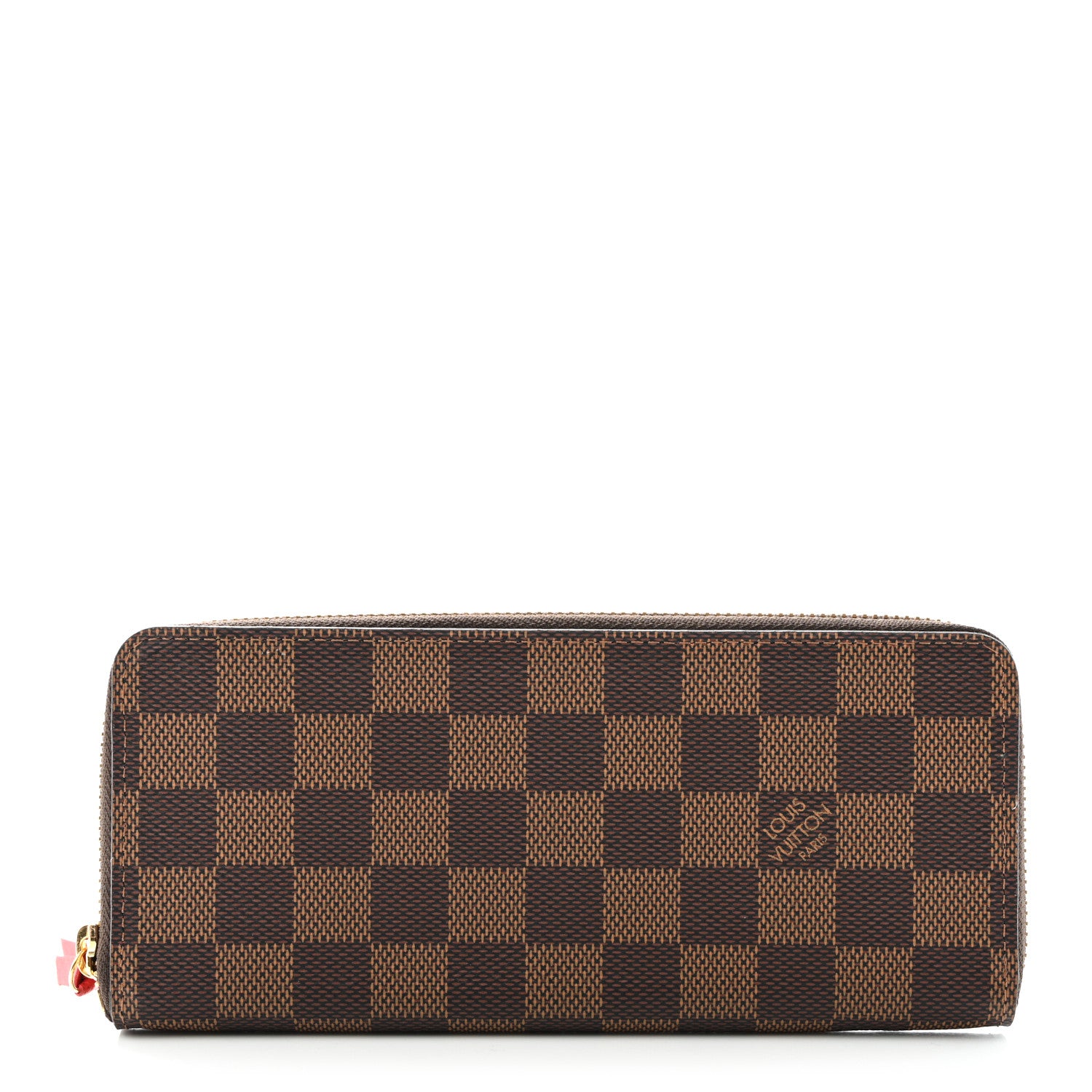 Louis Vuitton Damier Ebene Clemence Wallet Cherry 1 of 7