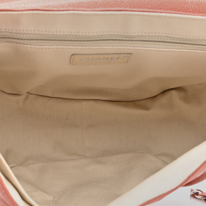 Chanel Caviar Half Moon Large Flap Pink 5 of 10