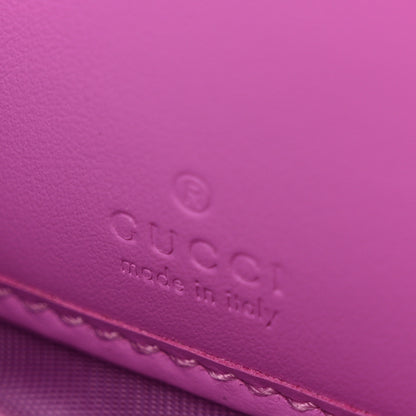 Gucci Calfskin GG Monogram GG Marmont Zip Around Wallet Lilac Yellow 6 of 8