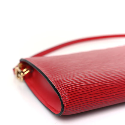 Louis Vuitton Epi Pochette Accessories 24 Castillan Red 7 of 8