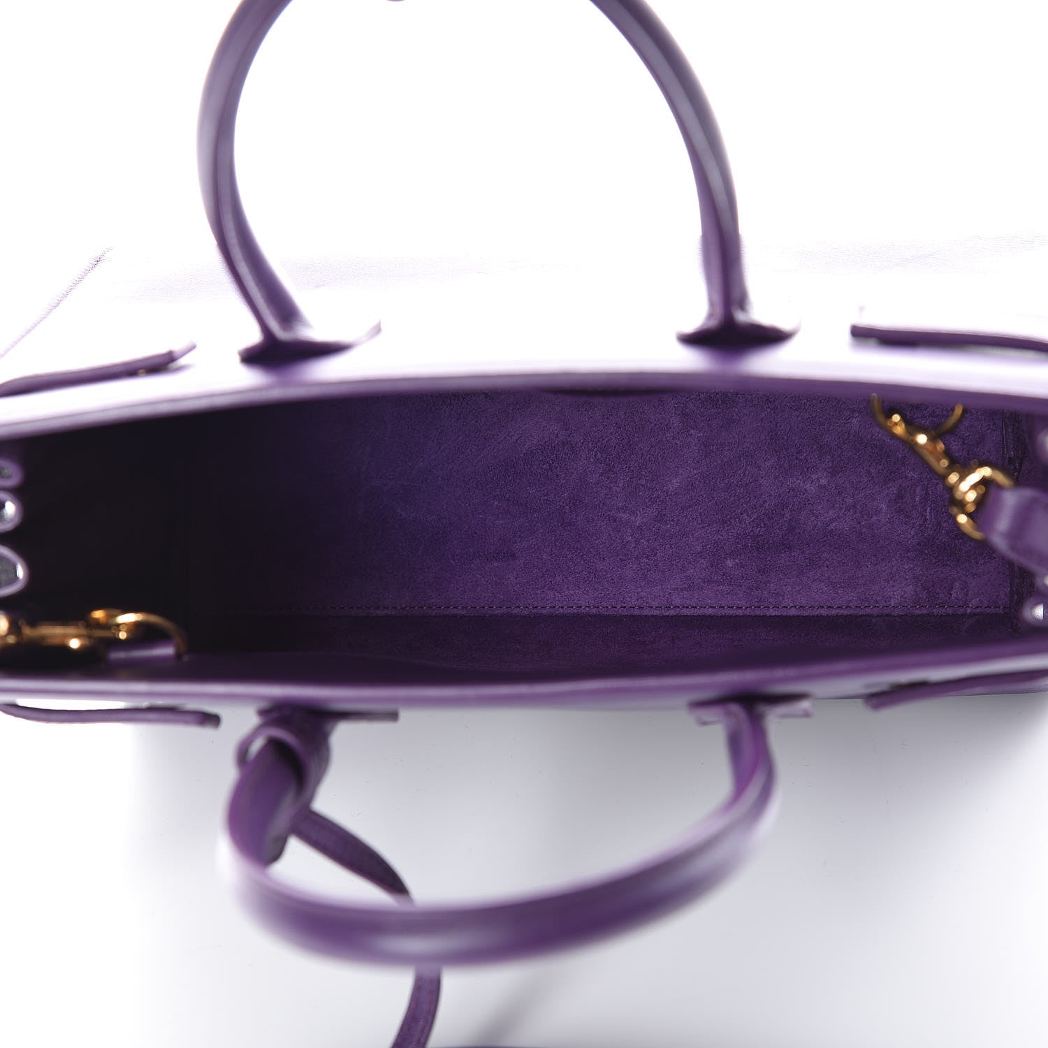 Saint Laurent Calfskin Baby Sac de Jour Purple 5 of 9
