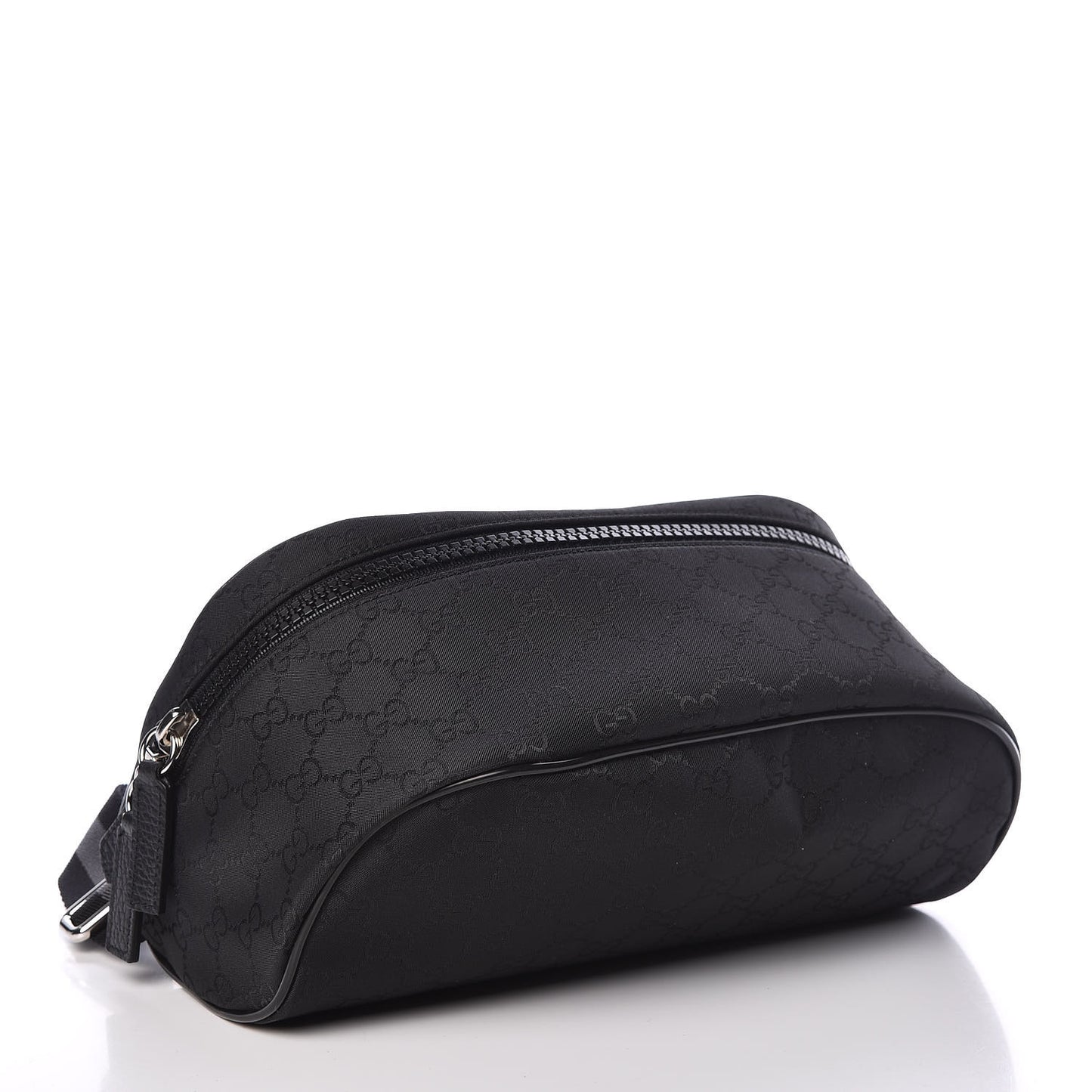 Nylon Monogram Fanny Pack Belt Bag Black