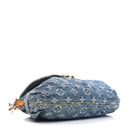 Louis Vuitton Monogram Denim Mini Pleaty Blue 4 of 10