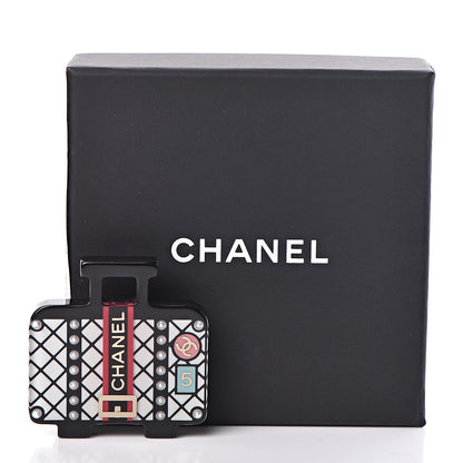 Chanel Resin Pearl Suitcase CC Brooch Multicolor 5 of 5