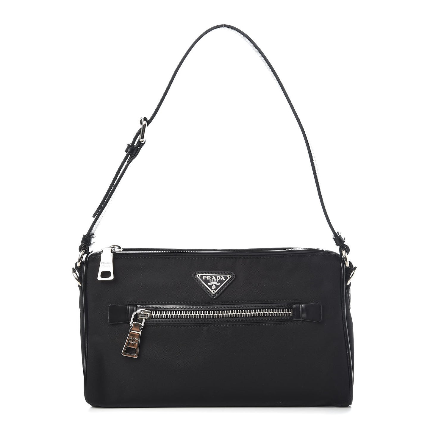 Tessuto Nylon Small Shoulder Bag Black