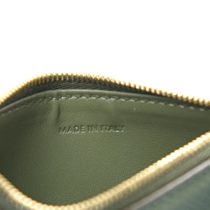 Celine Grained Calfskin Zipped Card Holder Light Khaki 6 of 7