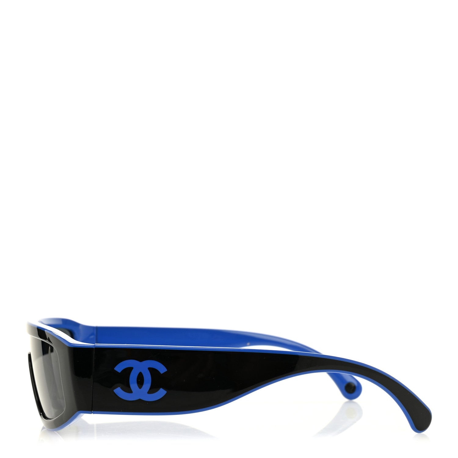 Chanel Acetate Cat Eye Sunglasses 6057 Black Blue 3 of 6