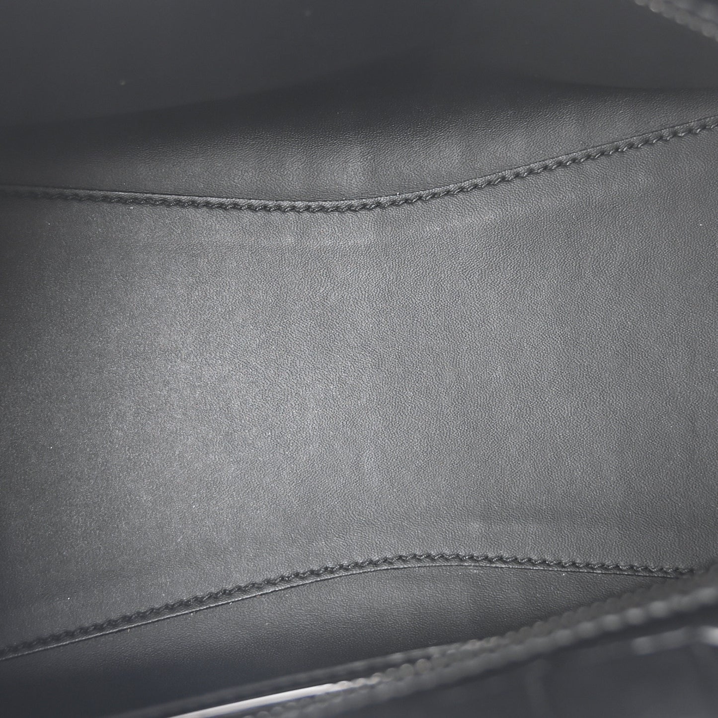 Semi Shiny Calfskin Crocodile Embossed Neo Classic Black Hardware City Black