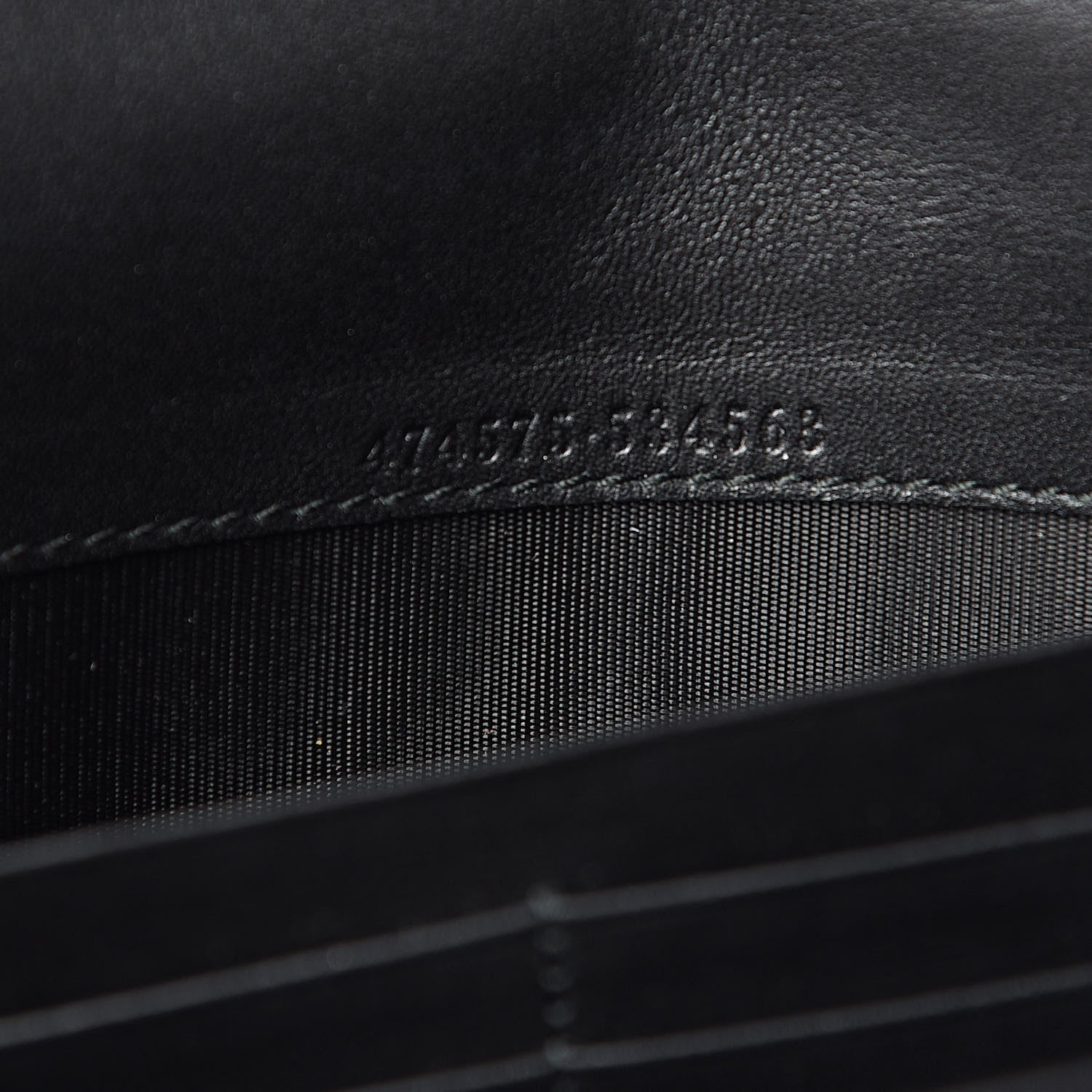 Gucci Velvet Matelasse GG Marmont Chain Wallet Black 7 of 11