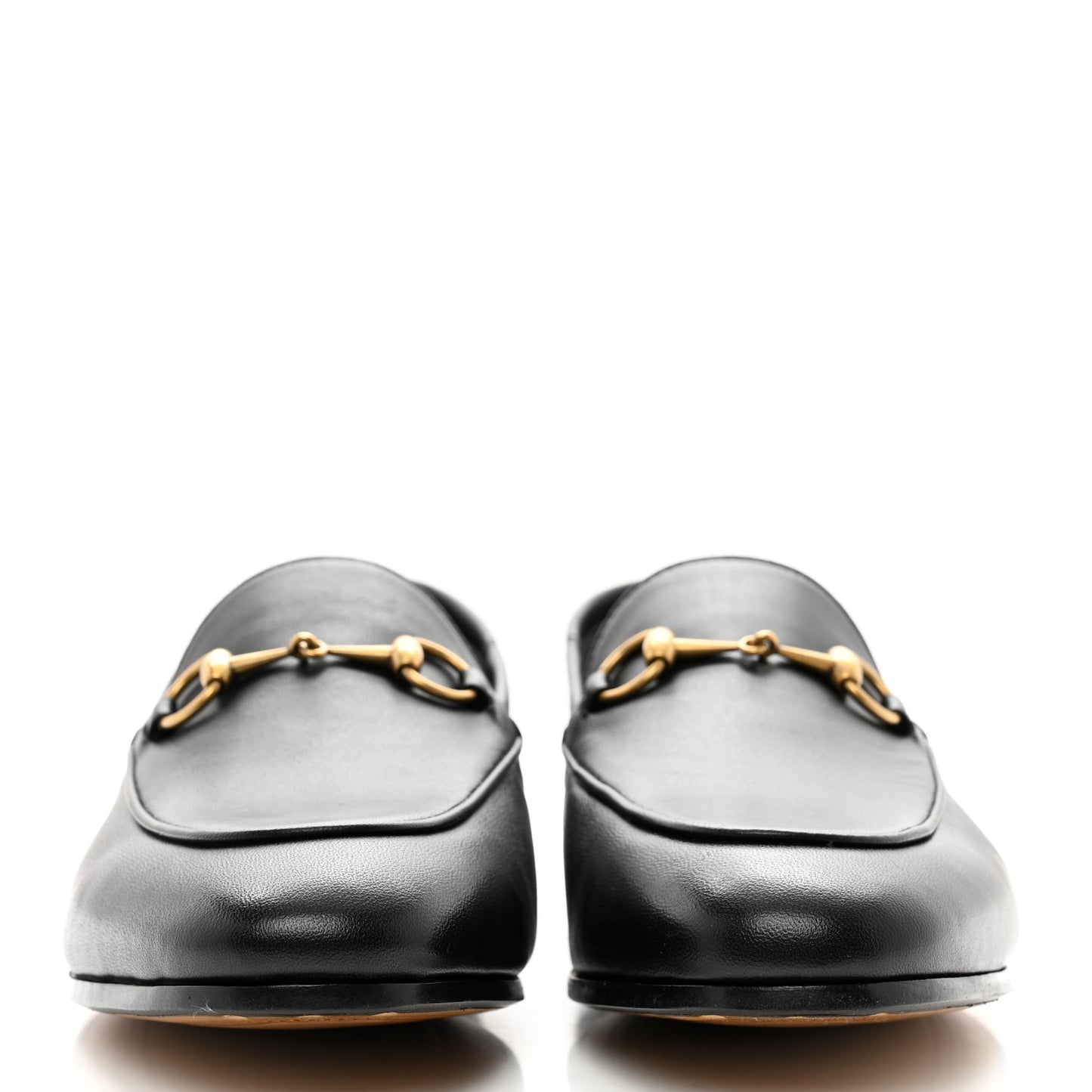 Lambskin Womens Brixton Horsebit Loafers 38 Black