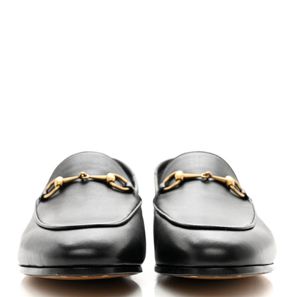 Gucci Lambskin Womens Brixton Horsebit Loafers 38 Black 2 of 8
