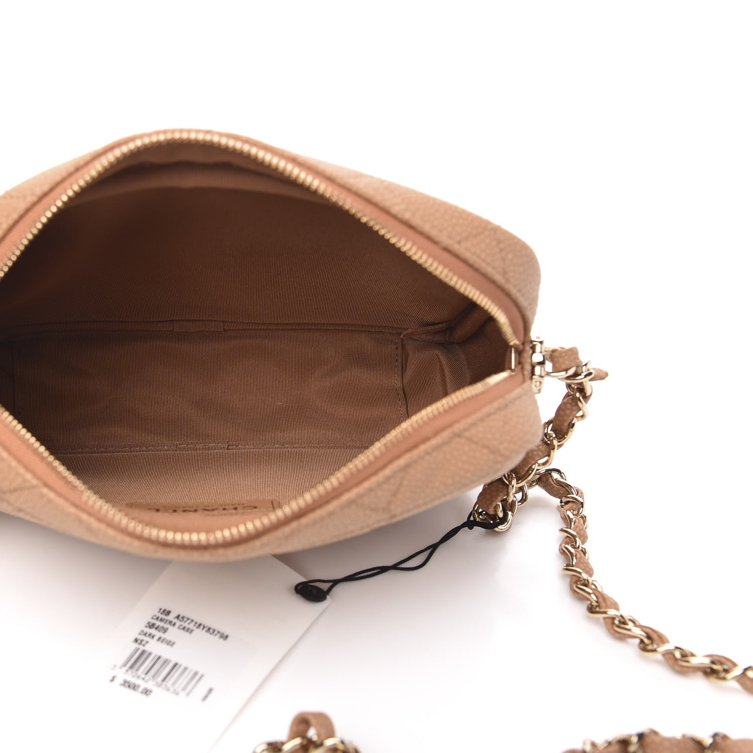 Chanel Caviar Quilted Coco Tassel Camera Case Beige 5 of 11