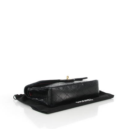 Chanel Lambskin Quilted Medium Double Flap Black 7 of 12
