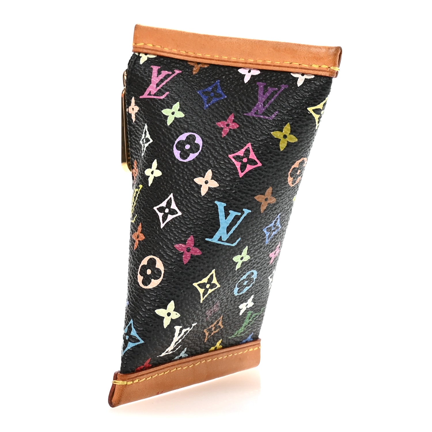 Louis Vuitton Monogram Multicolor Berlingot Coin Purse Black 3 of 6